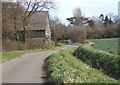 Lane past barn, Milden