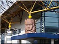 Tribal Mask on Hillsborough Leisure Centre