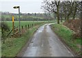 Public footpath to Willoughby Waterleys