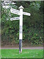 Burton, Galmpton, signpost