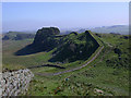 NY7868 : Hadrian's wall at Cuddy's Crags and Housesteads Crags, September by Keith Edkins
