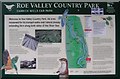 Roe Valley Country Park plaque