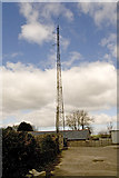 SS5936 : Radio Mast, Shirwell Cross by Rabbi WP Thinrod