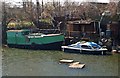 Houseboat on the start of the Dearne and Dove Canal