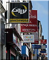 Shops signs, High Street, Bangor