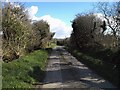 Lane past Tregray Farm