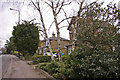 Pavement in Slades Hill, Enfield