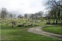 SE2028 : St Paul's Church Graveyard - Bradford Road, Birkenshaw by Betty Longbottom