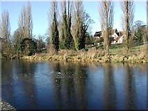 TL0506 : St. John's Boxmoor from across the Canal by Geoff Harris