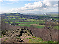 Helsby and the Stanlow refinery from Frodsham