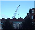 Shipyard Crane and Mural