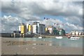 Sovereign Harbour. Low tide on a overcast day