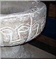 Late Norman Font Eglwys Llanwenog