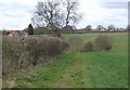 Footpath west across the fields towards Fordham