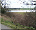 TL9327 : View to reservoir south of Fossetts Lane by Andrew Hill