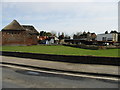 Farm buildings at Sevenscore, from Ebbsfleet Lane