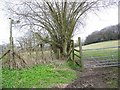 Stile and footpath towards Great Ground Hill