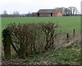 Farm buildings near Gopsall wood