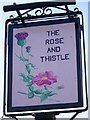 Sign for the Rose and Thistle