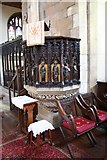 TF3287 : St.James' church pulpit by Richard Croft