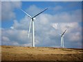SD8418 : Scout Moor Wind Farm Turbines 21 and 25 by Paul Anderson
