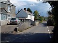 The road down to Lanreath village