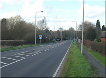 SK5726 : New main road, Costock. by Alan Murray-Rust