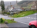 Road junction and telephone box, Aberangell