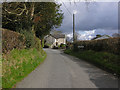 North west approach to Llangybi