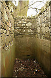 NT4936 : Inside the old urinal at Galashiels Golf Course by Walter Baxter