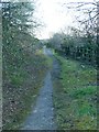 Derelict road forming part of Taff Trail