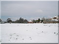 Snowy field near Portsmouth Water Company HQ