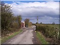 Unclassified road to Cranbury Ley Farm