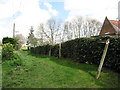 Public footpath leading north