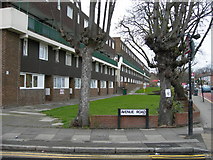 TQ3289 : Flats on West Green Road, N15 by Danny P Robinson