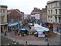 Fore Street - Admiral Blake statue and the Farmers