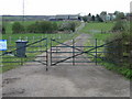 Farm track to Court Lees Farm and Manor