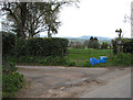 Footpath near entrance to Marks Farm, Llangrove