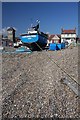 TM4656 : Fishing boat on Aldeburgh beach by Bob Jones