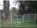 Gate across the bridleway