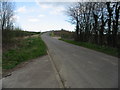 Looking N along Bogshole Lane to the bridge over the A299