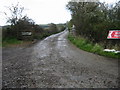 View along track to Elmcroft