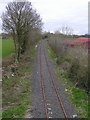 Railway track near  Ballynadrentagh