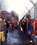 SU4964 : Embracing the base, Greenham Common December 1982 by Natasha Ceridwen de Chroustchoff