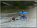 SU1782 : Canoeists, Coate Water country park, Swindon by Brian Robert Marshall