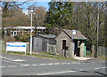 Bus shelter outside Dilke Memorial Hospital