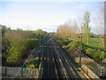 Railway line at Turnford Brook