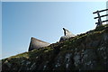 Shed boats, by Lindisfarne castle