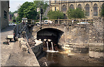 SE0623 : Canal blockage, Sowerby Bridge by Dr Neil Clifton