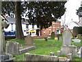 Minsterley shops and Churchyard.